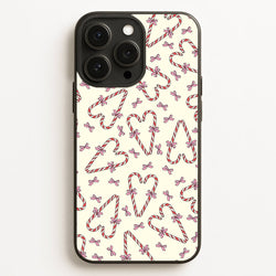 Candy Cane Love Heart Pattern  - Christmas Patterns Phone Case for iPhone 12 Pro Max