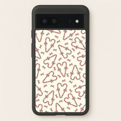 Candy Cane Love Heart Pattern  - Christmas Patterns Phone Case for Google Pixel 7