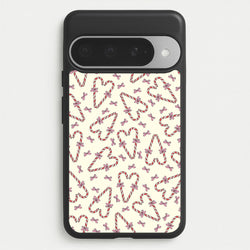 Candy Cane Love Heart Pattern Phone Case for Google Pixel 10 Pro XL