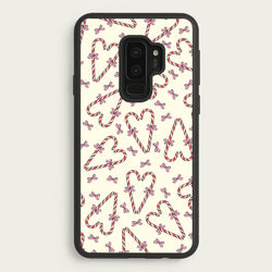 Candy Cane Love Heart Pattern  - Christmas Patterns Phone Case for Galaxy S9 Plus