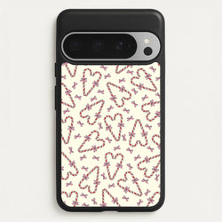 Candy Cane Love Heart Pattern  - Christmas Patterns Phone Case for Google Pixel 9 Pro XL