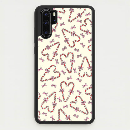 Candy Cane Love Heart Pattern  - Christmas Patterns Phone Case for Huawei P30 Pro
