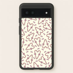 Candy Cane Love Heart Pattern  - Christmas Patterns Phone Case for Google Pixel 7a