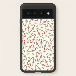 Candy Cane Love Heart Pattern  - Christmas Patterns Phone Case for Google Pixel 7 Pro