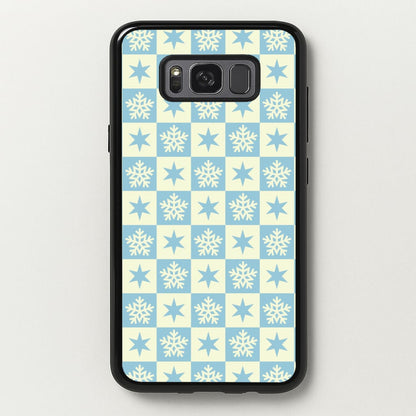 Snow And Star Pattern  - Christmas Patterns Phone Case for Galaxy S8