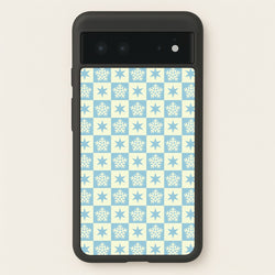 Snow And Star Pattern  - Christmas Patterns Phone Case for Google Pixel 6