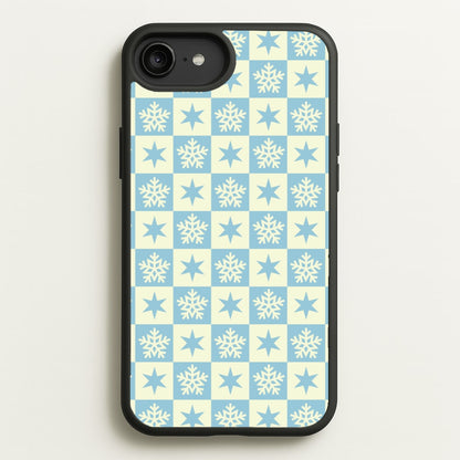 Snow And Star Pattern  - Christmas Patterns Phone Case for iPhone 6 Plus / 7 Plus / 8 Plus
