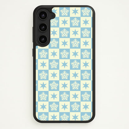 Snow And Star Pattern  - Christmas Patterns Phone Case for Galaxy S23