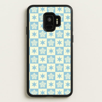 Snow And Star Pattern  - Christmas Patterns Phone Case for Galaxy S9