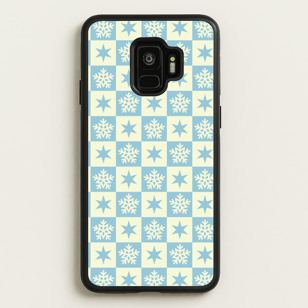Snow And Star Pattern  - Christmas Patterns Phone Case for Galaxy S9