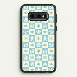 Snow And Star Pattern  - Christmas Patterns Phone Case for Galaxy S10e