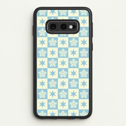 Snow And Star Pattern  - Christmas Patterns Phone Case for Galaxy S10e