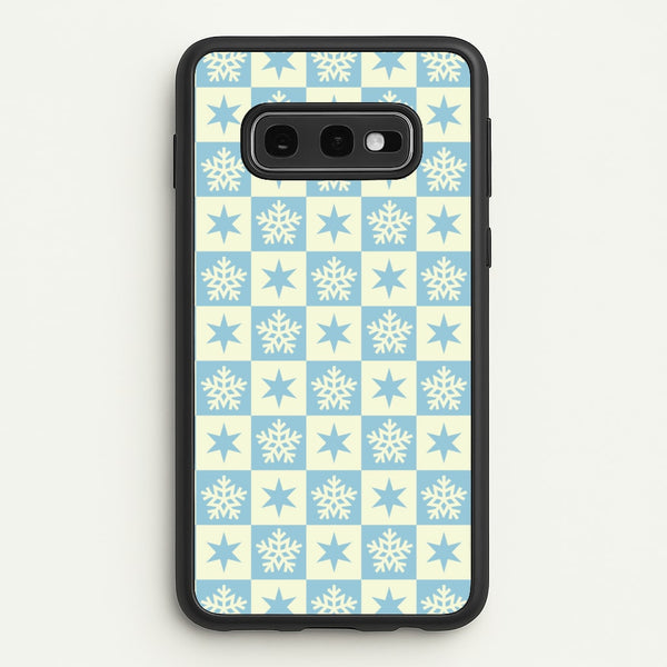 Snow And Star Pattern  - Christmas Patterns Phone Case for Galaxy S10e