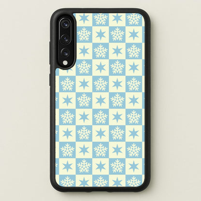 Snow And Star Pattern  - Christmas Patterns Phone Case for Huawei P20 Pro