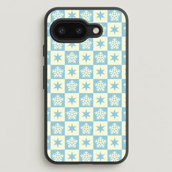 Snow And Star Pattern  - Christmas Patterns Phone Case for Google Pixel 9a