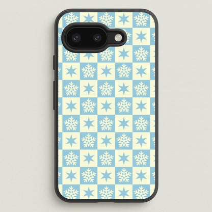 Snow And Star Pattern  - Christmas Patterns Phone Case for Google Pixel 9a