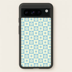 Snow And Star Pattern  - Christmas Patterns Phone Case for Google Pixel 8 Pro