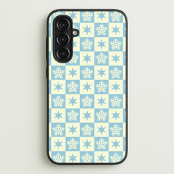 Snow And Star Pattern  - Christmas Patterns Phone Case for Galaxy A16
