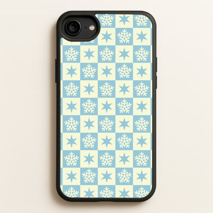 Snow And Star Pattern  - Christmas Patterns Phone Case for iPhone 6 / 7 / 8 / SE