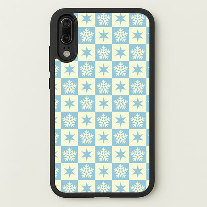 Snow And Star Pattern  - Christmas Patterns Phone Case for Huawei P20