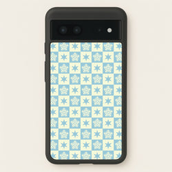 Snow And Star Pattern  - Christmas Patterns Phone Case for Google Pixel 7