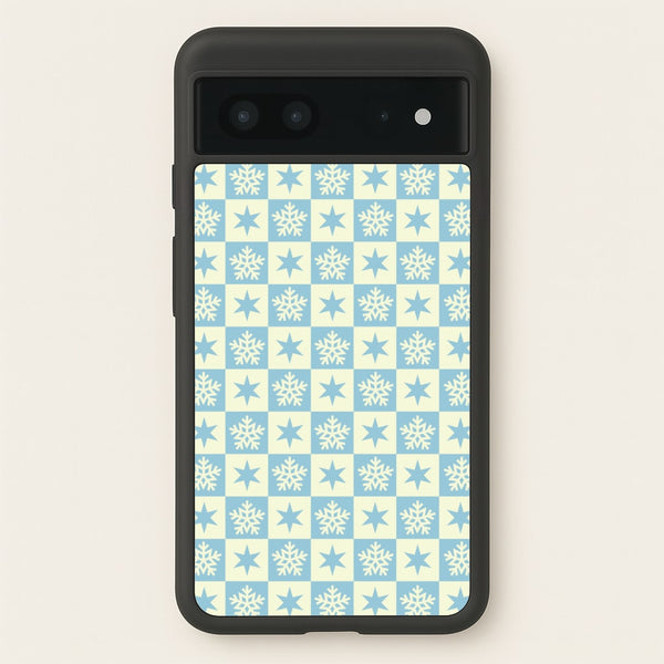 Snow And Star Pattern  - Christmas Patterns Phone Case for Google Pixel 7