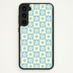 Snow And Star Pattern  - Christmas Patterns Phone Case for Galaxy S23 Plus