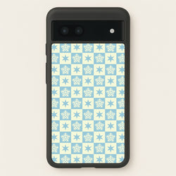 Snow And Star Pattern  - Christmas Patterns Phone Case for Google Pixel 7a