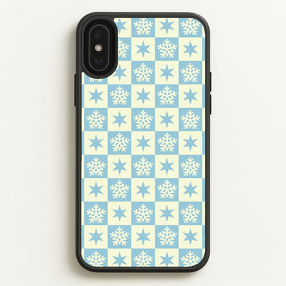 Snow And Star Pattern  - Christmas Patterns Phone Case for iPhone XS Max