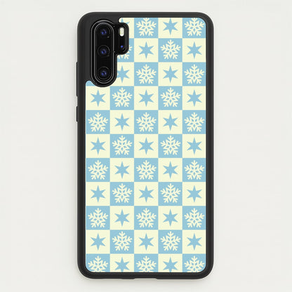 Snow And Star Pattern  - Christmas Patterns Phone Case for Huawei P30 Pro