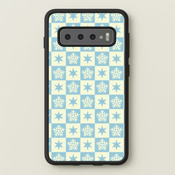 Snow And Star Pattern  - Christmas Patterns Phone Case for Galaxy S10