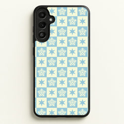 Snow And Star Pattern  - Christmas Patterns Phone Case for Galaxy A36