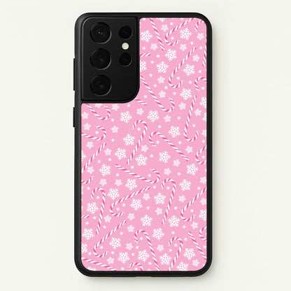 Candy Cane Pattern  - Christmas Patterns Phone Case for Galaxy S21 Ultra