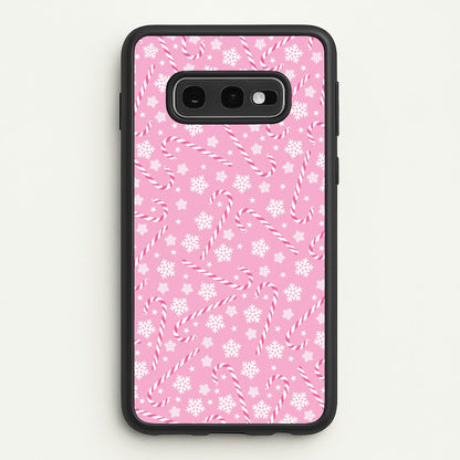 Candy Cane Pattern  - Christmas Patterns Phone Case for Galaxy S10e