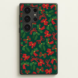Green And Red Pattern  - Christmas Patterns Phone Case for Galaxy S25 Ultra