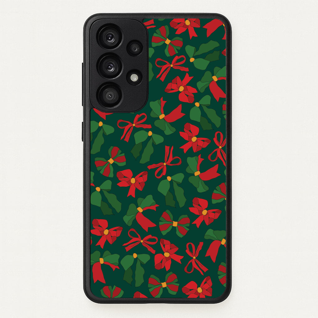 Green And Red Pattern  - Christmas Patterns Phone Case for Galaxy A53