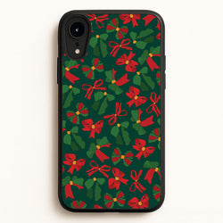 Green And Red Pattern  - Christmas Patterns Phone Case for iPhone XR