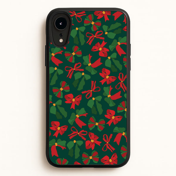 Green And Red Pattern  - Christmas Patterns Phone Case for iPhone XR