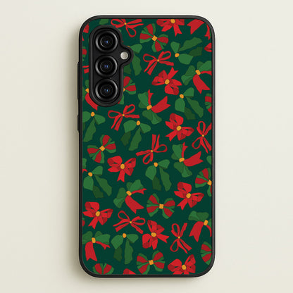 Green And Red Pattern  - Christmas Patterns Phone Case for Galaxy A54