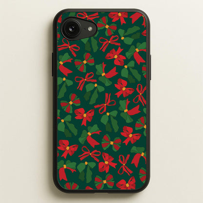 Green And Red Pattern  - Christmas Patterns Phone Case for iPhone 16e