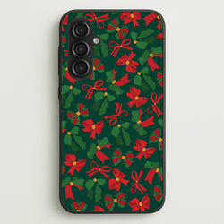 Green And Red Pattern  - Christmas Patterns Phone Case for Galaxy S23FE