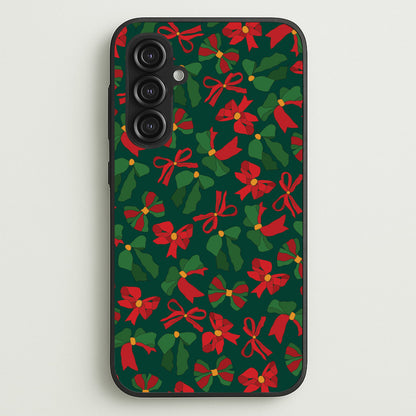 Green And Red Pattern  - Christmas Patterns Phone Case for Galaxy S23FE