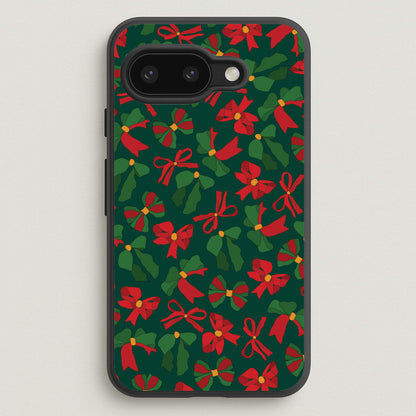 Green And Red Pattern  - Christmas Patterns Phone Case for Google Pixel 9a