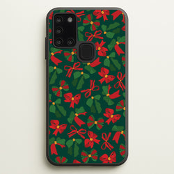 Green And Red Pattern  - Christmas Patterns Phone Case for Galaxy A21s