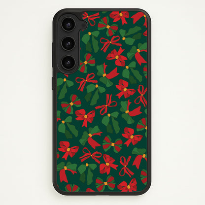 Green And Red Pattern  - Christmas Patterns Phone Case for Galaxy S23 Plus