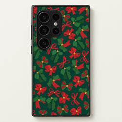 Green And Red Pattern  - Christmas Patterns Phone Case for Galaxy S24 Ultra