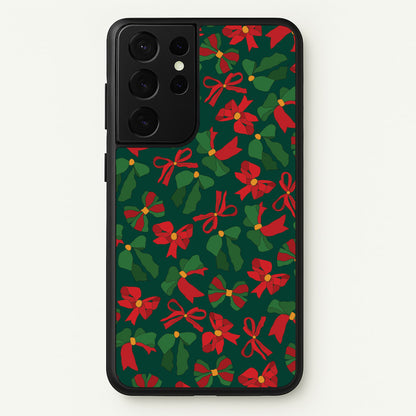 Green And Red Pattern  - Christmas Patterns Phone Case for Galaxy S21 Ultra