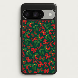 Green And Red Pattern Phone Case for Google Pixel 10 / 10 Pro