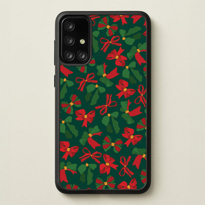 Green And Red Pattern  - Christmas Patterns Phone Case for Galaxy A71