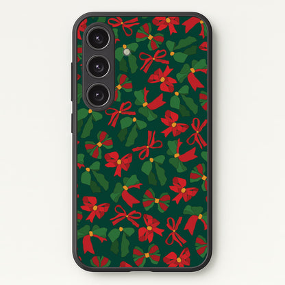Green And Red Pattern  - Christmas Patterns Phone Case for Galaxy S24FE
